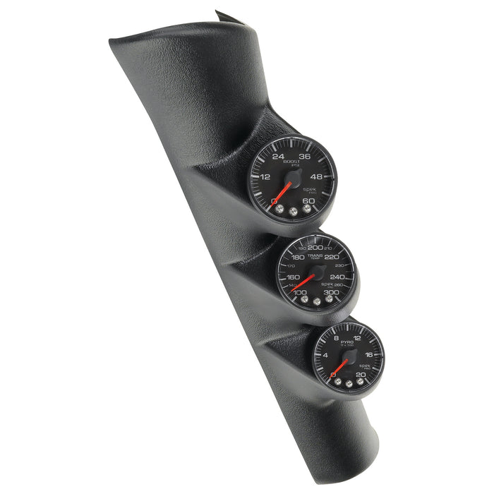 AutoMeter P73000 DIESEL GAUGE KIT; A-PILLR; RAM 98-02; BST/EGT/TRANS; 60PSI/2Kdeg.F/300deg.F; BLK - Truck Part Superstore