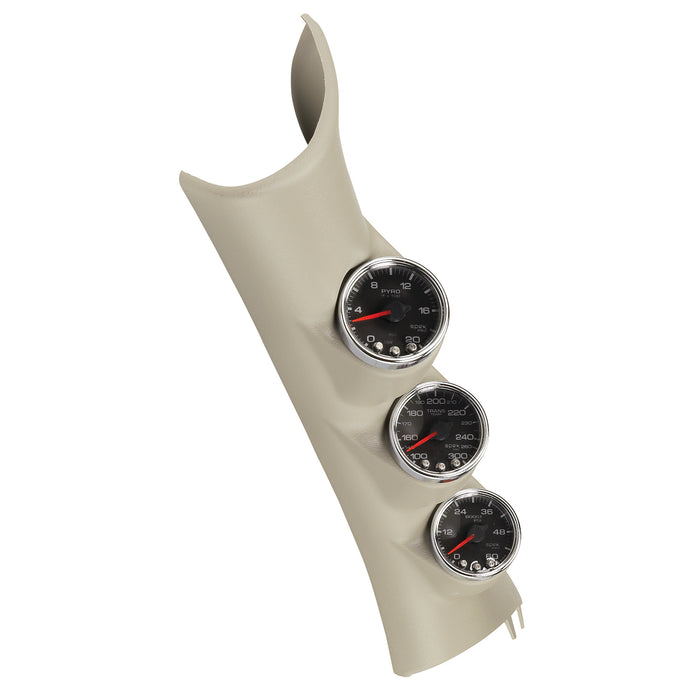 AutoMeter P73003 DIESEL GAUGE KIT; A-PILLR; RAM 10-19; BOOST/EGT/TRANS; 60PSI/2Kdeg.F/300deg.F; B - Truck Part Superstore