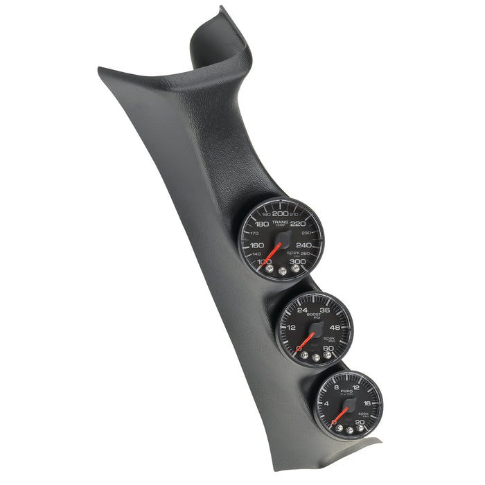 AutoMeter P73011 DSL GAUGE KIT; A-PILLR; FORD 08-10; BST/EGT/TRANS; 60PSI/2Kdeg.F/300deg.F; BLK; - Truck Part Superstore