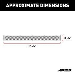 ARIES PC30MS Pro Series 30-Inch Polished Stainless Light Bar Cover Plate - Truck Part Superstore