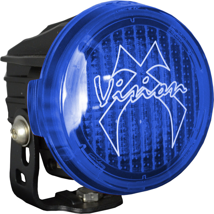 Vision X Lighting 9890906 Optimus Round Series Pcv Blue Cover Wide Flood Beam - Truck Part Superstore