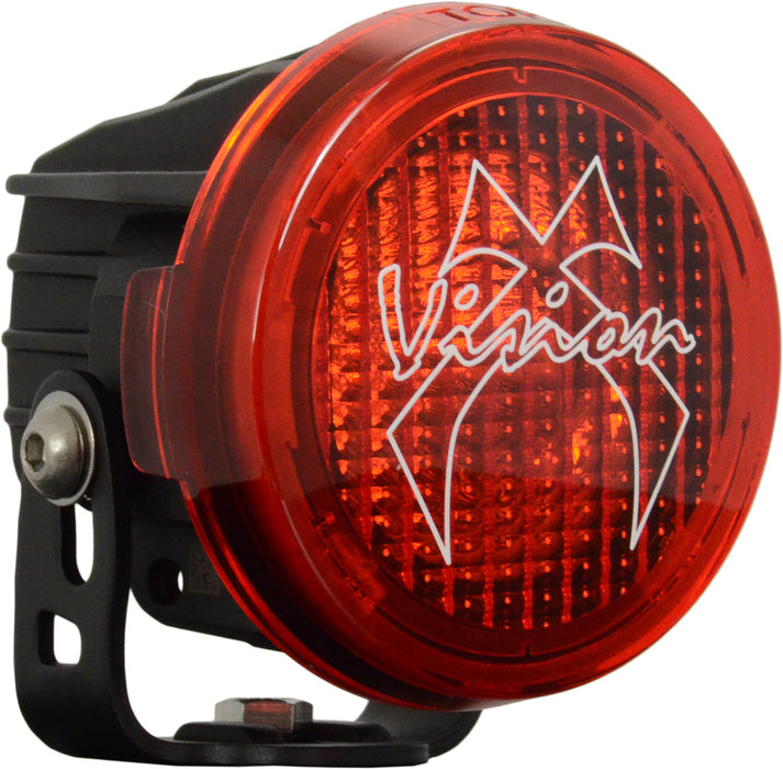 Vision X Lighting 9889733 Optimus Round Series Pcv Red Cover Flood Beam - Truck Part Superstore