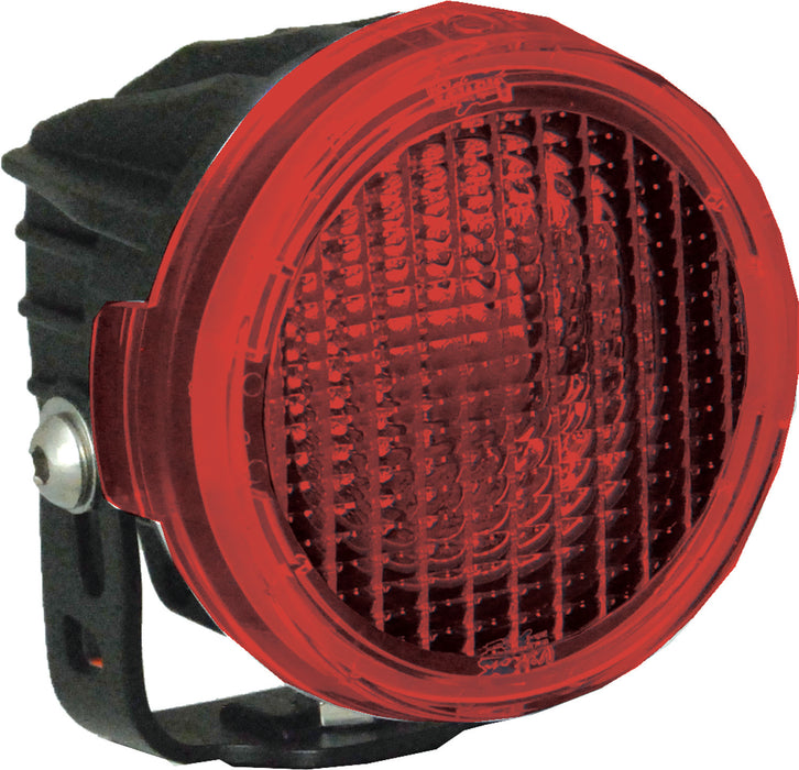 Vision X Lighting 9889733 Optimus Round Series Pcv Red Cover Flood Beam - Truck Part Superstore
