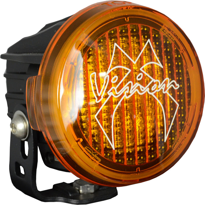 Vision X Lighting 9890968 Optimus Round Series Pcv Yellow Cover Wide Flood Beam - Truck Part Superstore