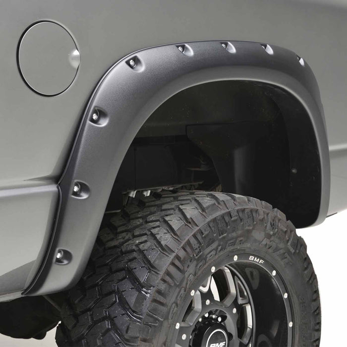 TrailFX PFFD3001T 2 Inch Tire Coverage Textured Black ABS Plastic Set of 4 - Truck Part Superstore