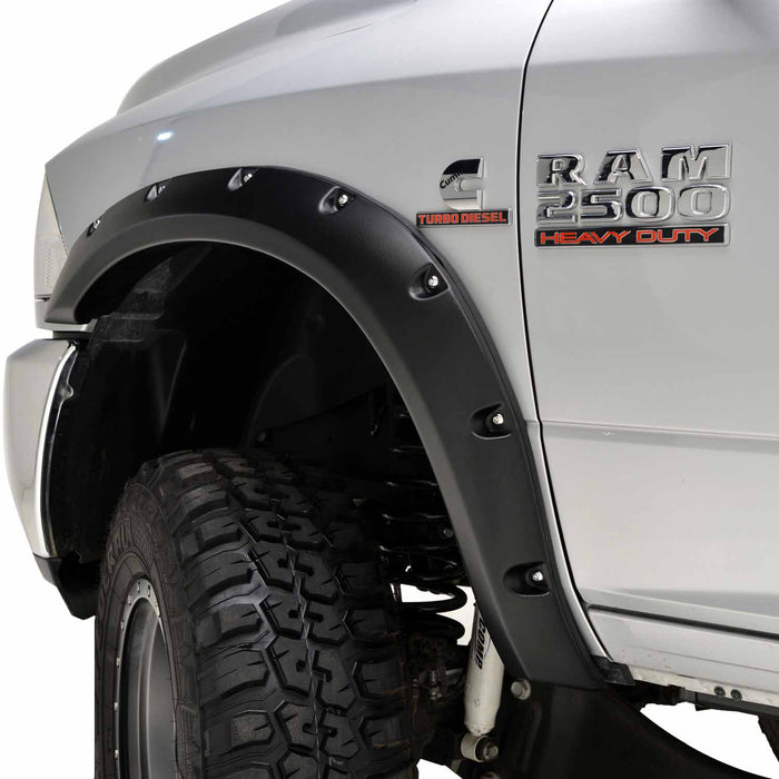 TrailFX PFFD3004T 2 Inch Tire Coverage Textured Black ABS Plastic Set of 4 - Truck Part Superstore