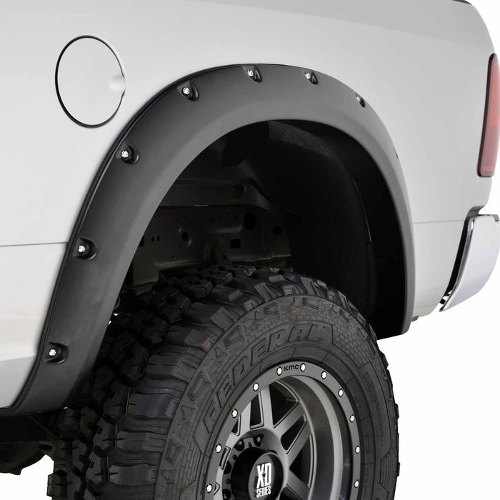 TrailFX PFFD3004T 2 Inch Tire Coverage Textured Black ABS Plastic Set of 4 - Truck Part Superstore