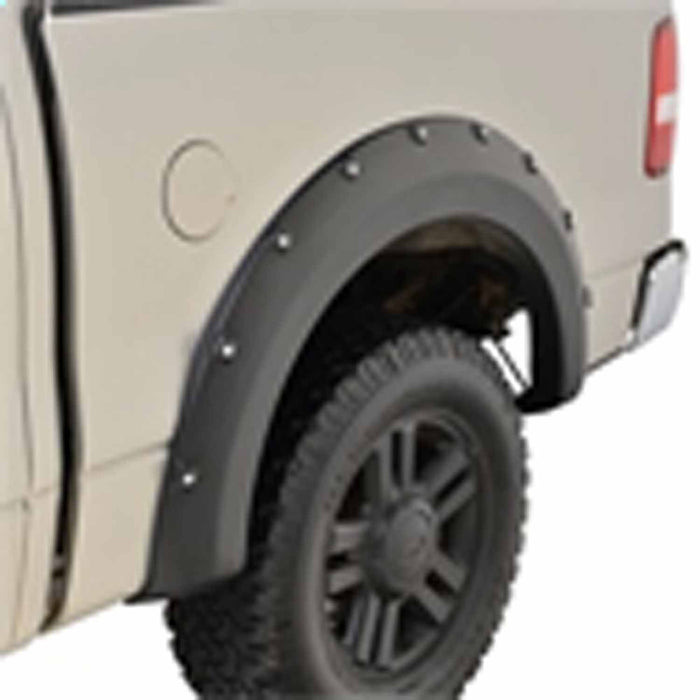 TrailFX PFFF3001T 2 Inch Tire Coverage Textured Black ABS Plastic Set of 4 - Truck Part Superstore