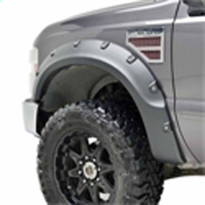 TrailFX PFFF3004T 2 Inch Tire Coverage Textured Black ABS Plastic Set of 4 - Truck Part Superstore