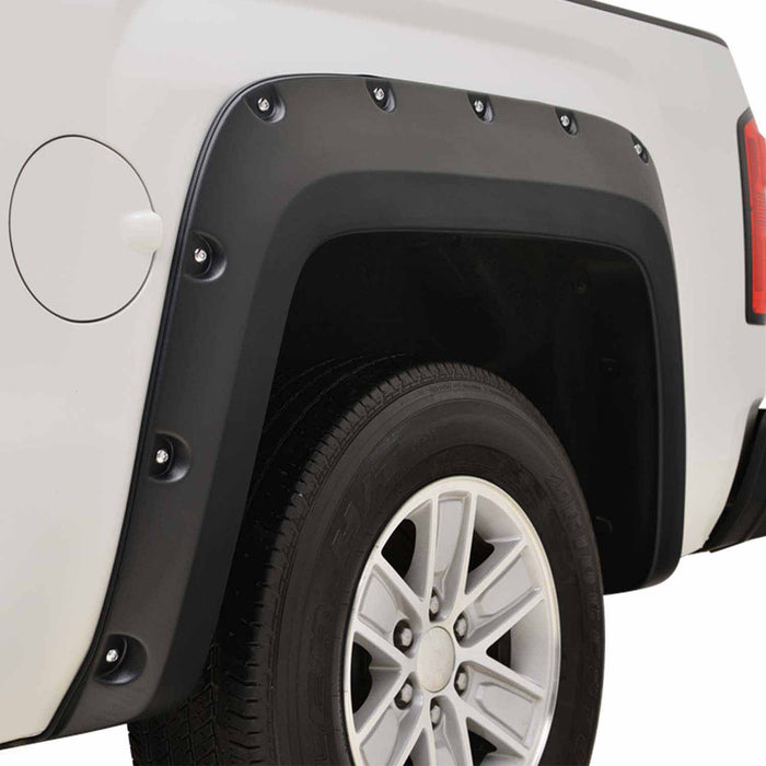 TrailFX PFFG3004T 2 Inch Tire Coverage Textured Black ABS Plastic Set of 4 - Truck Part Superstore