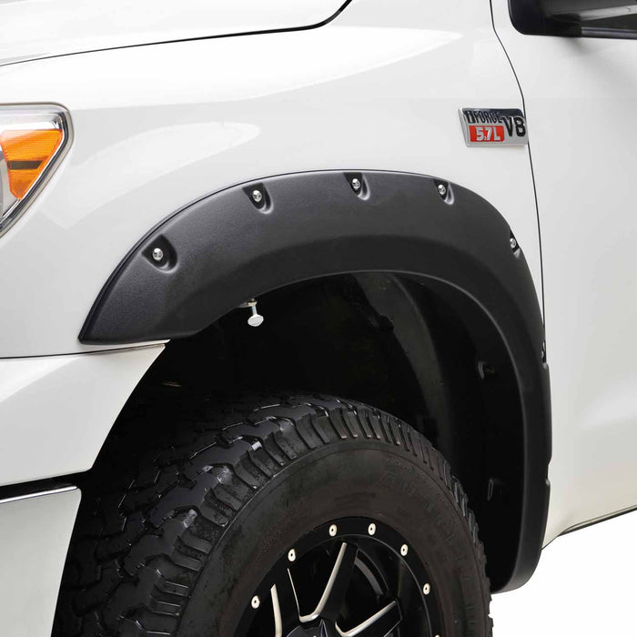 TrailFX PFFT3001T 2 Inch Tire Coverage Textured Black ABS Plastic Set of 4 - Truck Part Superstore
