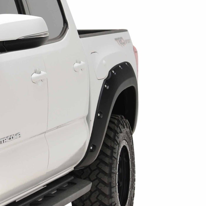 TrailFX PFFT3003T 2 Inch Tire Coverage Textured Black ABS Plastic Set of 4 - Truck Part Superstore