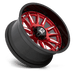 XD XD86529068918 XD865 20X9 6X5.5 RED-MILL BLK-LP 18MM - Truck Part Superstore