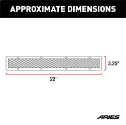 ARIES PJ20MS Pro Series 20-Inch Polished Stainless Light Bar Cover Plate - Truck Part Superstore