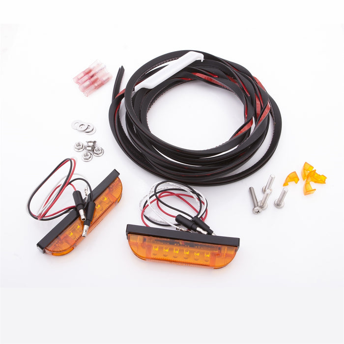 Bushwacker PK1-LT1-0003 LED Marker Light Kit; 3 Wire; For Use w/Flat Style Flares; - Truck Part Superstore