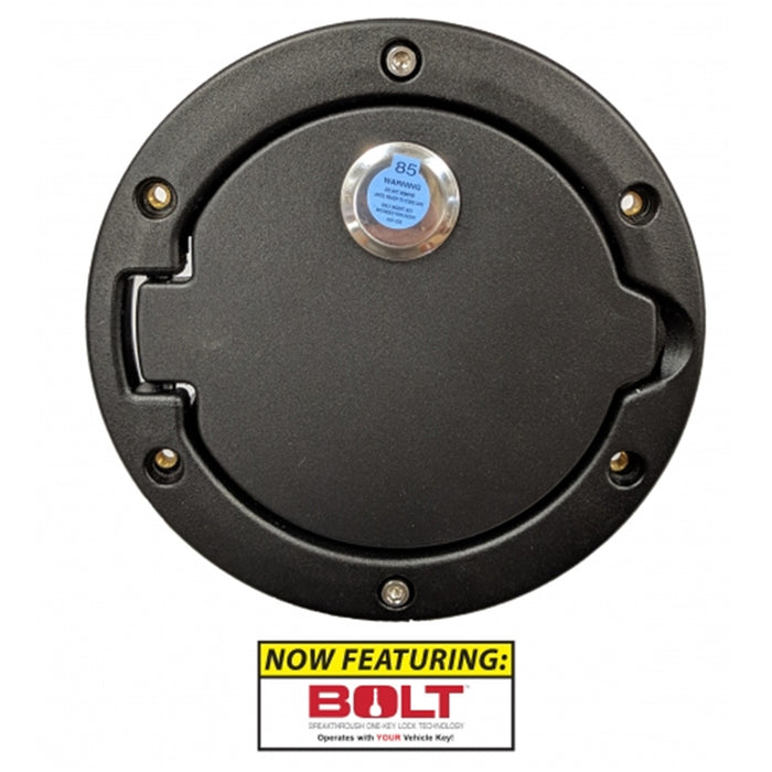 Pop & Lock PL3000 Jeep Wrangler Locking Fuel Door (featuring BOLT Codeable Lock) - Truck Part Superstore