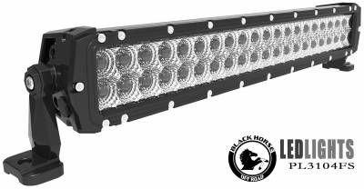Black Horse Off Road PL3104FS-GS Clear Aluminum 20in double row - Truck Part Superstore