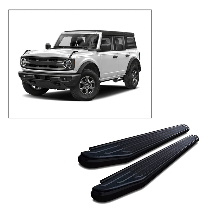 Black Horse Off Road PR-F1272BK Peerless Running Boards - Truck Part Superstore