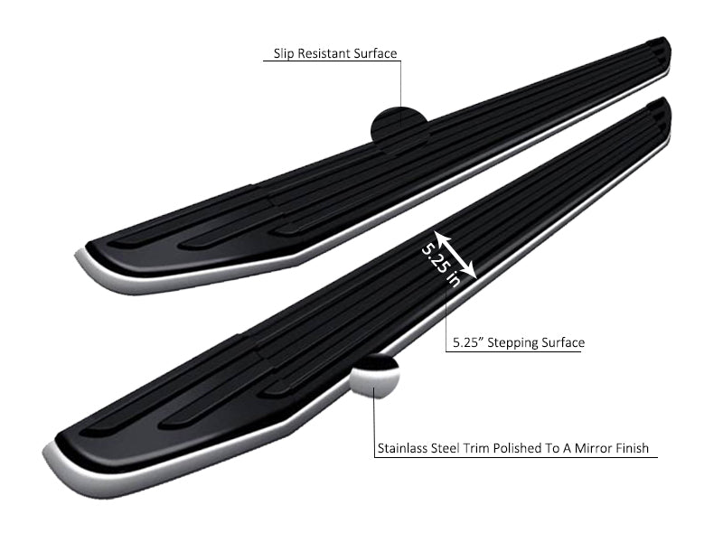 Black Horse Off Road PR-HY169 Premium Running Boards - Truck Part Superstore