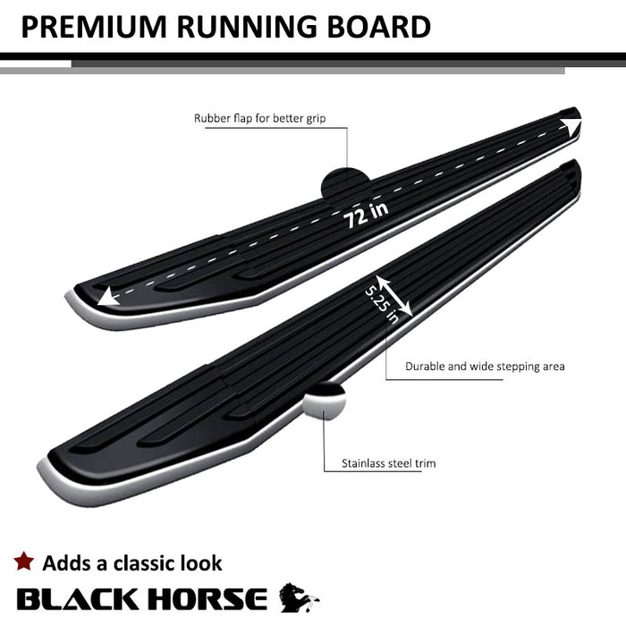 Black Horse Off Road PR-NIPA Premium Running Boards - Truck Part Superstore