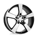Performance Replicas 125B-291240 PR125 20X9 5X120 G-BLK MACH 40MM - Truck Part Superstore