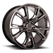 Performance Replicas 137H-297334 PR137 20X9 5X5.0 HYPER SLV DRK 34MM - Truck Part Superstore