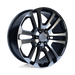Performance Replicas 158BM-2295824 PR158 22X9 6X5.5 G-BLK MACH 24MM - Truck Part Superstore