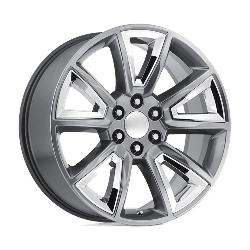 Performance Replicas 168HC-2295824 PR168 22X9 6X5.5 SLV W/ CHR ACC 24MM - Truck Part Superstore