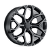 Performance Replicas 176M-2295824 PR176 22X9 6X5.5 G-BLK MILL 24MM - Truck Part Superstore