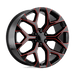 Performance Replicas 176MR-2415824 PR176 24X10 6X5.5 G-BLK RED-MILL 24MM - Truck Part Superstore