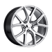 Performance Replicas 181HM-297334 PR181 20X9 5X5.0 HYPER SLV MACH 34MM - Truck Part Superstore