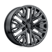 Performance Replicas 197M-2415831 PR197 24X10 6X5.5 G-BLK MILL 31MM - Truck Part Superstore