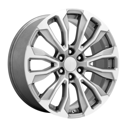 Performance Replicas 211SM-2295828 PR211 22X9 6X5.5 SLV MACH-FC 28MM - Truck Part Superstore