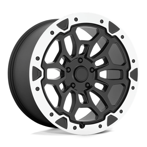 Performance Replicas 215BM-218519 PR215 20X10 5X5.5 M-BLK MACH 19MM - Truck Part Superstore