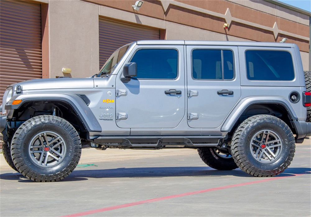 N-Fab PRJ1863-TX Predator Pro-Cab Len (2 Steps)-18-22 Wrangler JL 4Dr-TX Blk - Truck Part Superstore