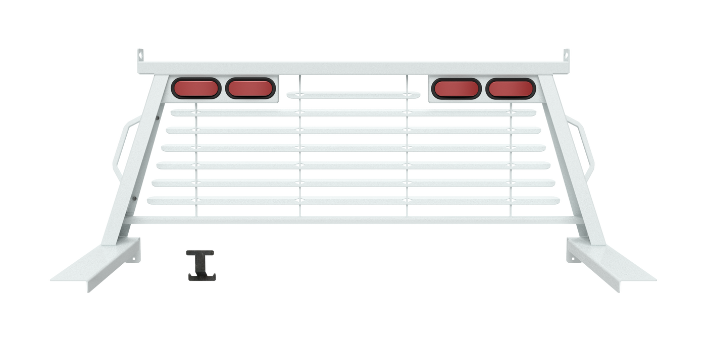 B&W Trailer Hitches PUCP7500WA B&W Custom Headache Rack w/ LED Brake, Turn, Tail Lights for Ford Trucks - Truck Part Superstore