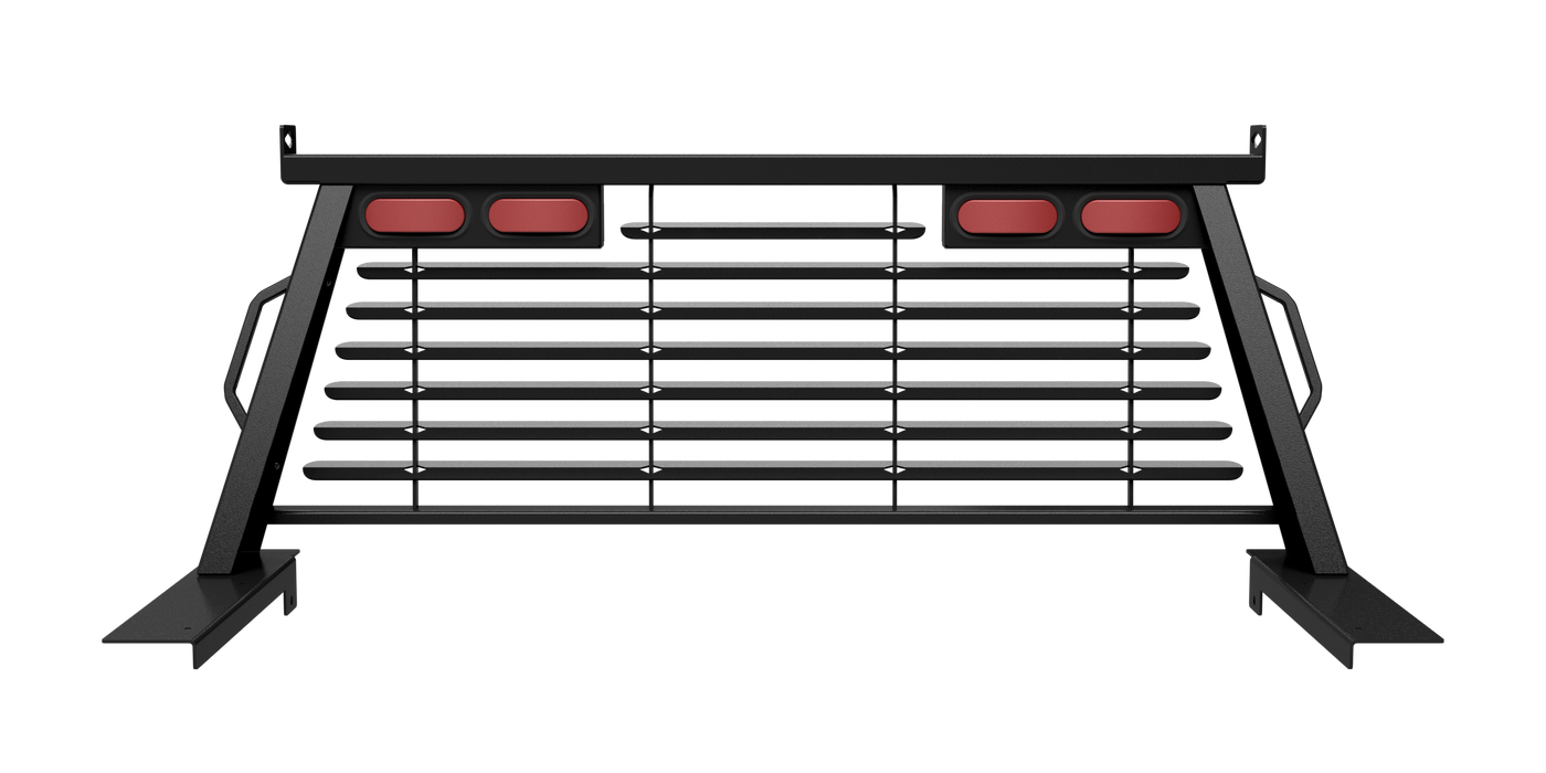 B&W Trailer Hitches PUCP7502BA B&W Custom Headache Rack w/ LED Brake, Turn, Tail Lights for Ford Trucks - Truck Part Superstore