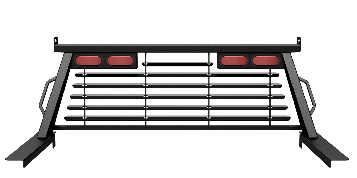 B&W Trailer Hitches PUCP7503BA B&W Custom Headache Rack w/ LED Brake, Turn, Tail Lights for Ford Trucks - Truck Part Superstore