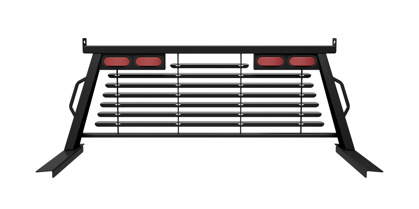 B&W Trailer Hitches PUCP7520BA B&W Custom Headache Rack w/ LED Brake, Turn, Tail Lights for Dodge Trucks - Truck Part Superstore