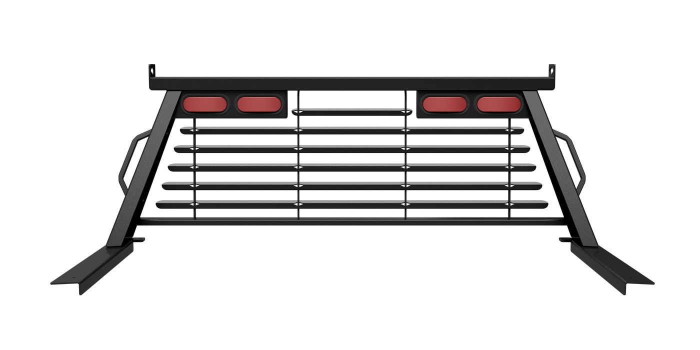 B&W Trailer Hitches PUCP7522BA B&W Custom Headache Rack w/ LED Brake, Turn, Tail Lights for Dodge & RAM Trucks - Truck Part Superstore