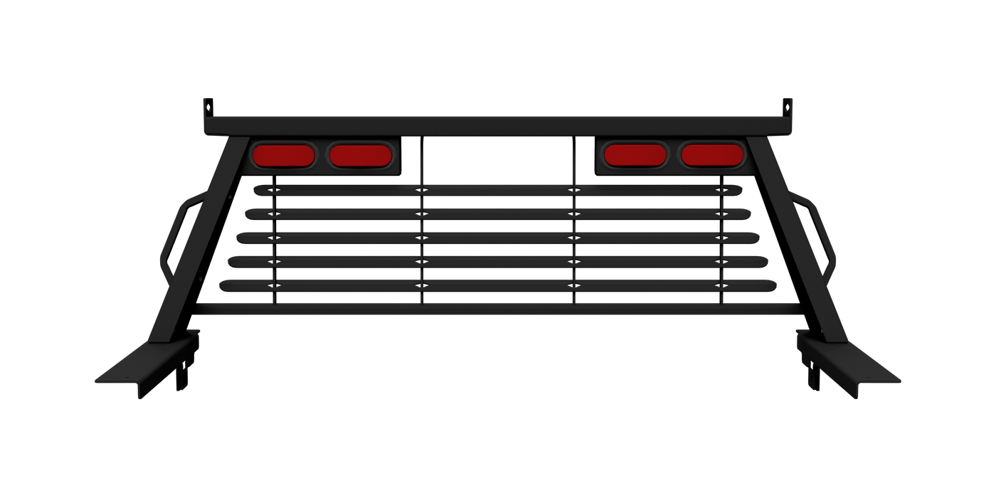 B&W Trailer Hitches PUCP7542BA B&W Custom Headache Rack w/ LED Brake, Turn, Tail Lights for Chevy Trucks - Truck Part Superstore