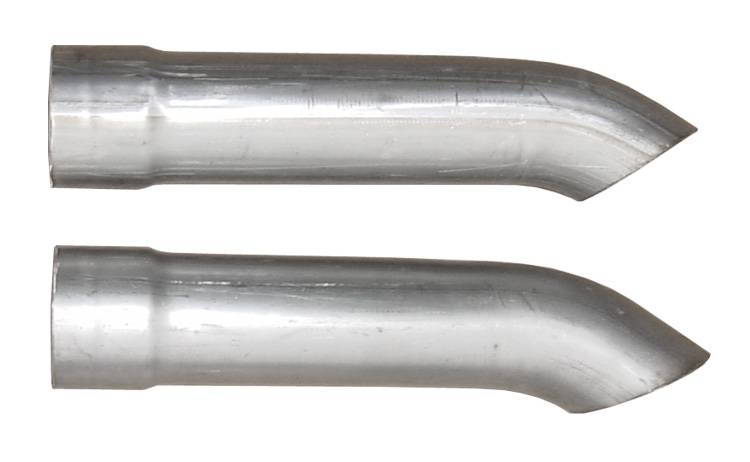 Pypes Performance Exhaust PVD10 Downturns 2.5 in Natural Finish Hardware Not Incl 409 Stainless Steel Pypes Exhaust - Truck Part Superstore