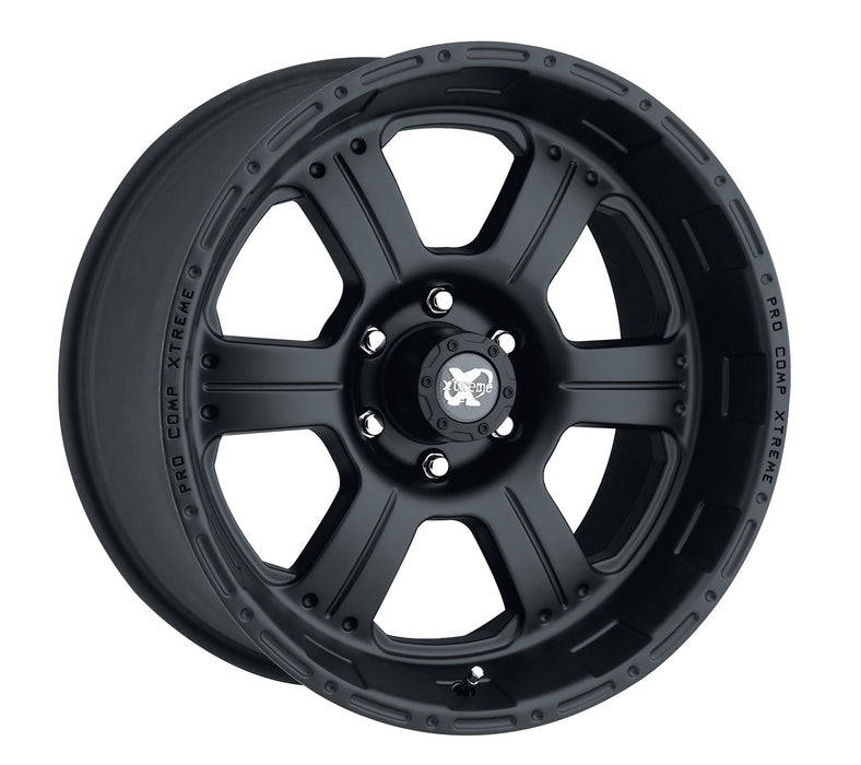 Pro Comp Alloy Wheels 7089-6883 Series 7089 16x8 with 6 on 5.5 Bolt Pattern Flat Black Pro Comp Alloy Wheels - Truck Part Superstore