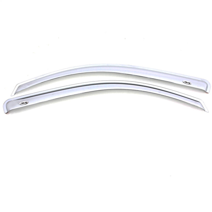 Auto Ventshade (AVS) 682971 Chrome Ventvisor™ Deflector 2 pc.; Front; Outside Mount; - Truck Part Superstore