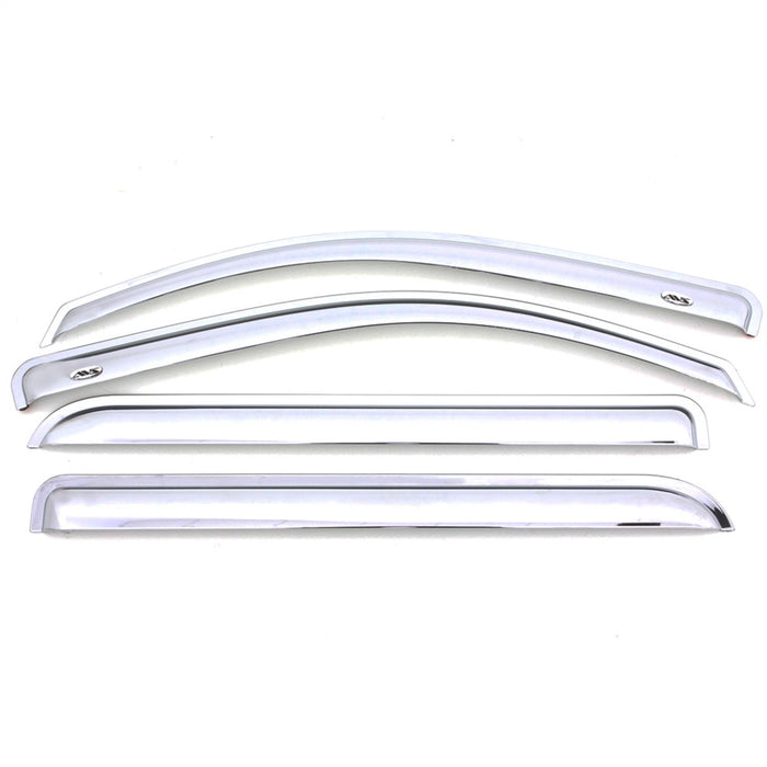 Auto Ventshade (AVS) 684785 Chrome Ventvisor™ Deflector 4 pc.; Outside Mount; - Truck Part Superstore