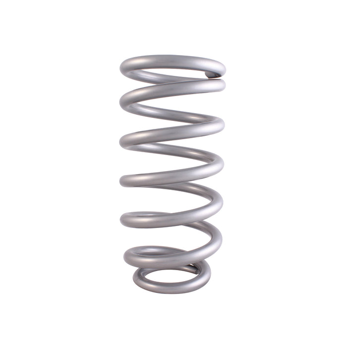QA1 10HTSP650 Spring, Cr-Si Ht High Travel 3.570" 10" X 650 Lbs/In. Pigtail Silver Pc - Truck Part Superstore