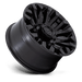 Fuel 1PC D83118908250 D831 18X9 8X6.5 BLK-OUT 1MM - Truck Part Superstore