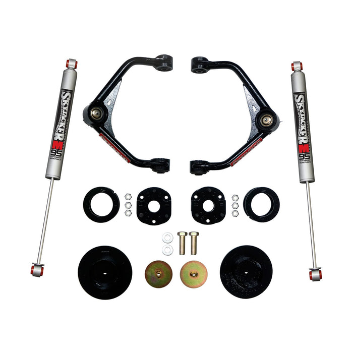 Skyjacker R1230PM 3 Inch Upper Control Arm Lift Kit With Monotube M9500 Rear Shocks - Truck Part Superstore