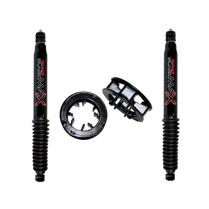 Skyjacker R1325MS-B Aluminum Spacer Leveling Kit 13-19 RAM 3500 14-19 RAM 2500 w/Shocks Black MAX Shocks 2 Inch Lift Incl. Front Spacer Skyjacker - Truck Part Superstore