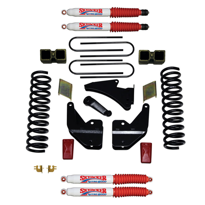 Skyjacker R13451K-N Suspension Lift Kit w/Shock Nitro Shocks 3.5-4 Inch Lift 13-19 Ram 3500 Incl. Front Coil Springs Rear Block And U-Bolts Skyjacker - Truck Part Superstore